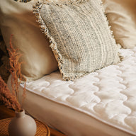 Close up image of the double Bamboo Underblanket with cushion